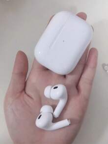 True Wireless Earbuds - Compatible With Apple And Android, Built-In Microphone, Sweat-Resistant Design, Up To 24 Hours Battery Life - White, Earphones > Wireless, Airbuds, Earbuds, Headphones - White - View 4