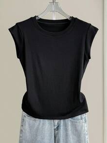 Premium Women's Short-Sleeved Ribbed Shirt, Comfortable For Everyday Wear, Stylish And Flattering To The Figure. - Vì thế - Xem 2