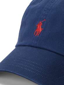 Polo Ralph Lauren Soft-Top Cotton Baseball Cap - Unisex Style - 藏蓝色 - 查看 3