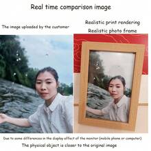 Customized Simple Picture Frame, Photo Frames For Tabletop & Wall Display,Home Harmony,Home & Living,Haunt Your Home,Souvenirs,Reusable,Adorable,High-Quality ,Living Room Decor - Wood Color - View 10