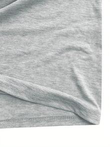 Plus Size-Plus Size - Humorous Style Raccoon Drink Hang On, Let Letter Print Sleeveless Round Neck Vest - 1XL-5XL-1XL-5XL - Light Grey - View 3