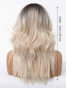 Tóc giả bob gợn sóng màu vàng ombre 20 inch, dành cho nữ - Dài đến cằm, rẽ ngôi giữa, sợi tổng hợp chịu nhiệt, vẻ ngoài tự nhiên, tóc giả màu vàng, cần thiết cho các dịp làm đẹp, lý tưởng cho người mới bắt đầu, chất lượng cao, tóc giả nữ, sử dụng đa năng cho hàng ngày, tiệc tùng, cosplay, lễ hội, thanh lịch và thời trang. - Tóc vàng ombre - Xem 6
