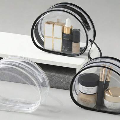 透明PVC胸贴收纳袋、珠宝收纳袋、便携式数据线收纳袋、耳机收纳袋和钱包收纳袋