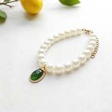 Elegant Faux Pearl Cat/Dog Necklace, Adjustable Design With Rhinestones, Fashionable & Durable Pet Collar, Versatile For Small/Medium/Large Cats & Dogs - Multicolor - View 12