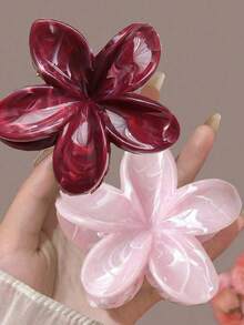 花卉图案ABS塑料发爪夹 - 彩色 - 查看 7