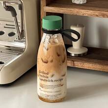 Cốc cà phê di động Ins Style, cốc thủy tinh mang đi, bình nước chất lượng cao, cốc đựng đồ uống. - Nhiều màu - Xem 7