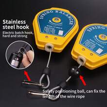 Soporte de herramienta de equilibrado de resorte retráctil para colgar con accesorios - A - Ver 2