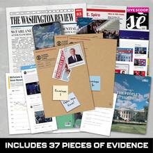 华盛顿特区成人惊悚悬疑游戏 - 37条证据，150分钟游戏时长（难度3.5/5） - 冷案档案游戏，适合1-10名玩家 - 彩色 - 查看 5