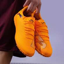 Puma Unisex Football/Soccer Shoes FUTURE 8 PLAY TT Cleats Casual Sneakers Sports Training Shoes - Fiery Red-black-pink - View 2