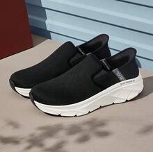 Skechers Men's Lightweight Sports Casual Slip-On Walking Shoes - Black - View 2