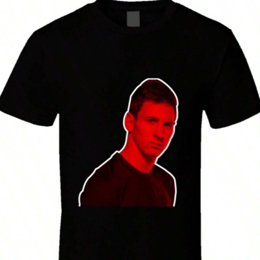 Lionels Messis T Shirt, Celebrity, Celebslover Fashion Brand - Black - View 1