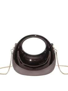 Các sản phẩm xuyên biên giới Xuân/Hè mới của Châu Âu và Mỹ, túi xách hình lưỡi liềm cao cấp, túi tote trang trí vàng/bạc, túi acrylic, ví cầm tay dự tiệc. - Nhiều màu - Xem 16