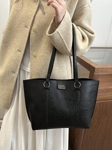 Luxury-Simplified Yet Versatile Large-Capacity Shoulder Bag For Daily Commuting, Exuding An Elegant Vibe. 2026 New Model Women's Bag. - Black - View 5