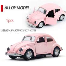 1:36 Alloy Beetle Model Car Ornament.Double-Door Design With Pull-Back Function - Adding Variety To The Came. - Perfect As A Gift Or Desk Ornament. - Multicolor - View 10