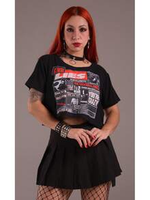 Cropped  Newspaper - Black - View 2