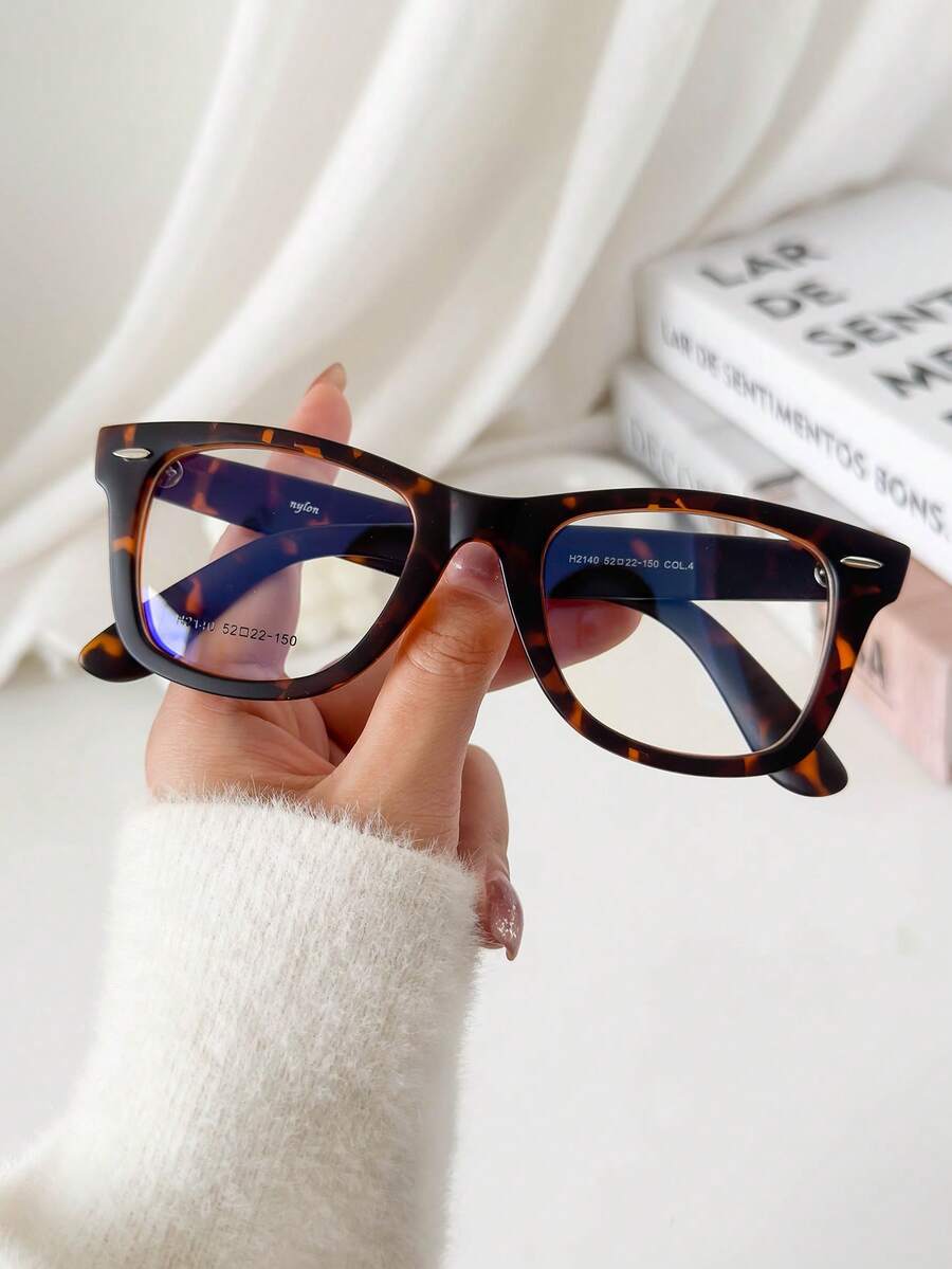 MELINDA FASHION Eyeglass Frames For Men Or Women, Nylon - C4 onça fosco - Xem 1