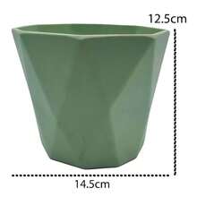 Kit de 3 Macetas de plástico, maceta simplista para suculentas, maceta creativa de escritorio para bonsái, contenedor decorativo para plantas falsas, decoración del hogar. - Multicolor - Ver 3