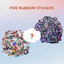 GDTME 可爱动物系列：1本成人涂色书，可撕页设计，24页厚纸，附赠5张随机贴纸。内页包含更多可爱的线条画，描绘了小牛们的日常活动，例如戴围巾、玩球和躲在花丛中。 - 填色本 - 查看 5