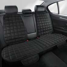1 pieza Cojín para asiento de coche, confort de verano, estilo a cuadros de felpa corta, suave y cómodo, unicolor minimalista, sin atar, transpirable, asiento individual delantero con respaldo, almohadilla para asiento para todas las estaciones, adecuado para sedán, MPV, SUV, camión, autocaravana - almohadón - Ver 12