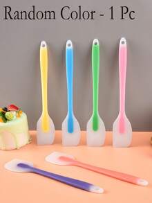 1/3/6pcs Silicone Spatula, Mini Silicone Scraper, Jam Scraper, Heat-Resistant Cream Scraper, Mixing Baking Tool, Kitchen Utensil, Apartment Essential (Length: 21cm/8.26in) - Multicolor - View 7