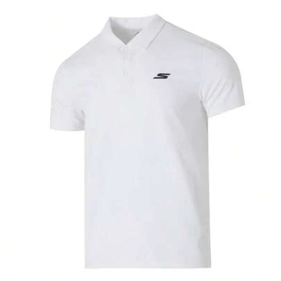 Skechers 男士POLO短袖 針織短袖POLO衫 簡約舒適日常運動休閒短袖 P224M126-000Q