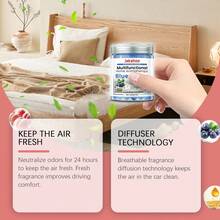 Aromatizante Sólido Para El Hogar, Fragancia Duradera Y Natural, Elimina Olores Desagradables, Uso Fácil Sin Mantenimiento, Ideal Para Sala, Dormitorio, Baño Y Espacios Cerrados. - 1 pieza de aroma de arándano - Ver 4