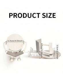 Cute Toilet Paper Holder, Designed As Book And Coffee - Made Of Plastic, Freestanding Design, Suitable For Bathroom, Can Hold Standard Size Toilet Paper Rolls, A Fun Decorative Accessory And Gift For Bathroom Decor, Lively Design, Sturdy Structure. - Multicolor - View 12