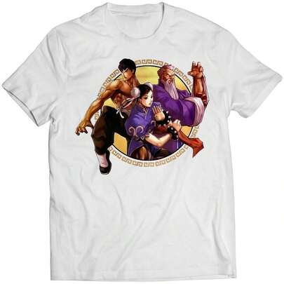 Fei Long, Chun Li, Gen, Equipo de China Street Fighting PR1emI1Um UniS1ex T-S1Hirt (Diseño vectorizado)220G Esta camiseta unisex de 220 g está hecha de 100 % algodón con un patrón de punto apretado de 220 g, lo que garantiza su durabilidad. Apta para todo tipo de cuerpos, tanto hombres como mujeres. Su tejido duradero y de alta calidad es ideal para diversos proyectos de costura, ofreciendo un tacto suave y resistente. Además, es muy transpirable. Perfecta para primavera/verano, conjuntos de vacaciones y ropa de fiesta.