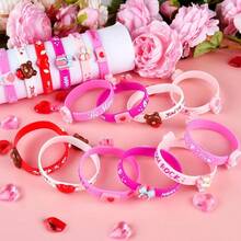 NEBURORA Pulseras de goma para el día de San Valentín - como en la foto - Ver 5