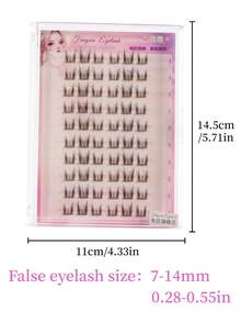 10对免胶仙女假睫毛，韩式60簇高容量，7-14mm混合分段设计，轻松打造活泼可爱的猫眼妆，适合新手，自带背胶，快速上手，自然层次感，C型卷翘持久，柔软轻盈，附赠睫毛镊子，可重复使用免胶假睫毛。 - C - 查看 5