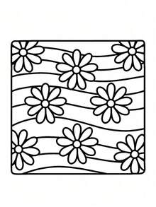 1pc Adult & Kids Comfortable Pattern Coloring Book, Learning Supplies Toy, Suitable For Back To School, Bold Simple Design, Relaxing Coloring - Multicolor - View 9