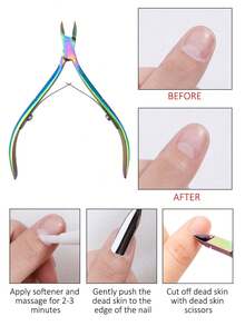 5/3/2/1 Pcs Stainless Steel Nail Clipper Set, Nail Trimmer, Cuticle Nipper, Nail Care Tools - Multicolor - View 3