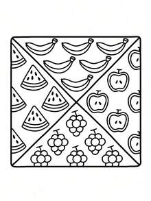 1pc Adult & Kids Comfortable Pattern Coloring Book, Learning Supplies Toy, Suitable For Back To School, Bold Simple Design, Relaxing Coloring - Multicolor - View 8