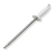 Chaira 12 Pulgadas Afilador Cuchillo Mango Plastico Blanco Utensilio De Cocina Accesorio - A - Ver 7