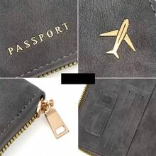 Passport Holder With Zipper, Slots For ID Card And Credit Card, Portable Foldable Storage Bag, Essential Travel Document Organizer, Fashionable Design, Suitable For All Seasons, Indispensable Travel Accessory - Multicolor - View 7
