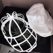 Hat Washing Cage With Mesh Laundry Bag, Anti-Deformation Baseball Cap Storage Rack, Suitable For Washing Machine And Dishwasher, Adult And Children's Hat Rack, Durable Hat Cleaning Kit, Suitable For Baseball Caps, Golf Caps And Dad Hats. - View 10
