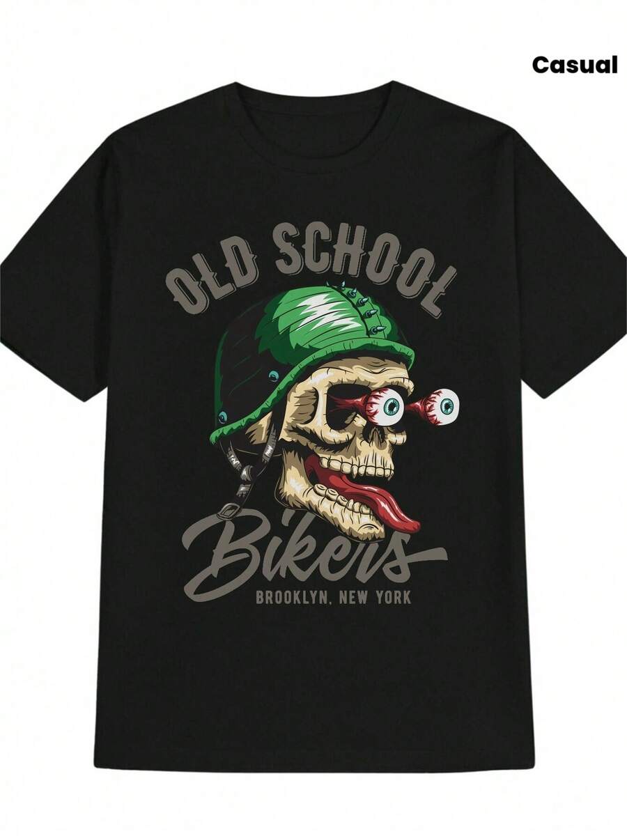 Men T-Shirts - 黑色 - 查看 1