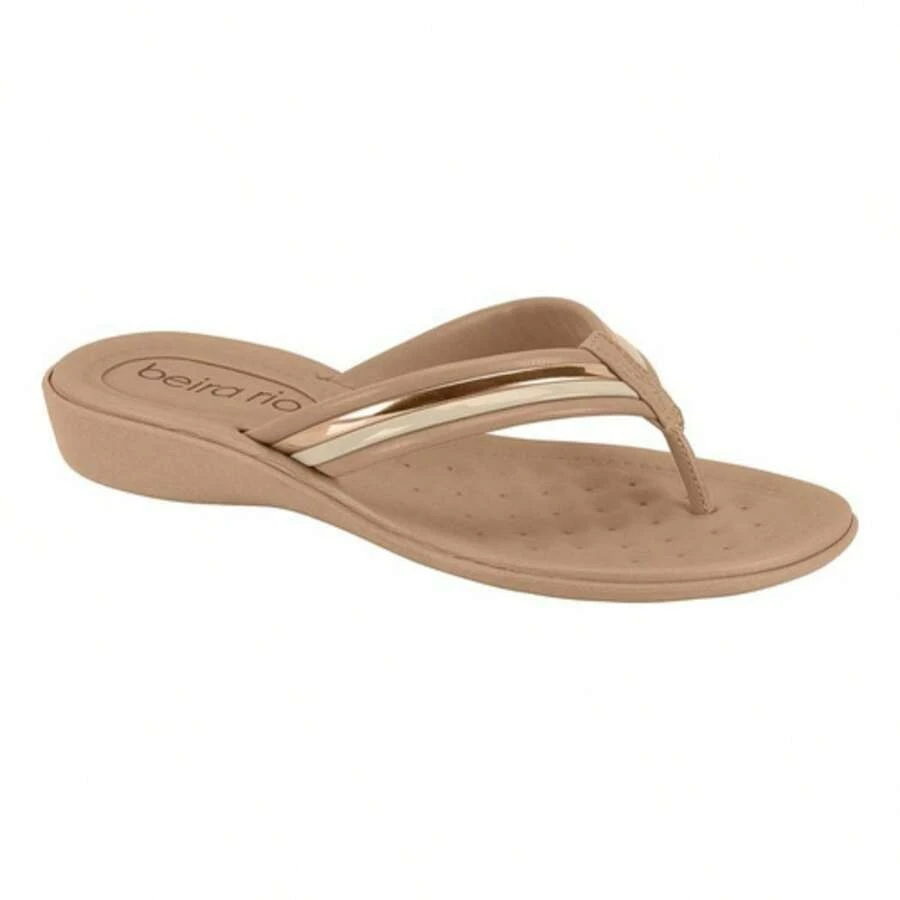 Moleca Beira Rio Women's Orthopedic Sandal For Heel Spurs And Plantar Fasciitis BR (Black, Size 39 BR) - 米色 - 查看 1