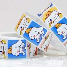 SANRIO 500张/卷 卡通三丽鸥肉桂狗  美乐蒂 封口贴纸 涂鸦贴纸 适用于头盔、自行车、手账、铅笔盒等 兰兰贴纸世界 - C-500件 - 查看 6