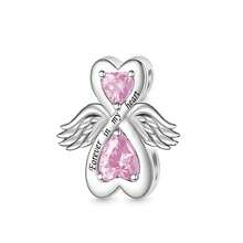 1pc Minimalist 925 Sterling Silver Heart Wing Pendant, DIY Memorial Gift Suitable For Men And Women Birthday - Silver - View 8