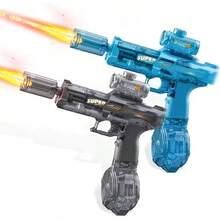 Toy Electric Water Gun, LED Lights, Large Capacity, Suitable For Patios, Swimming Pools, Parties, And More. Perfect For Boys And Girls, A Fun Outdoor Water Gun For Summer. - 黑色 - 查看 5