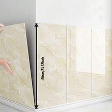 10/30pcs High Quality Thick Solid Color Pattern Peel And Stick Ceramic Tile Stickers/Ceiling Stickers/Floor Stickers, Made Of PVC And PE Material, Easy To Apply On Wall, Kitchen Backsplash, Bathroom, Home Decor - one-size - View 9