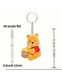 Móc khóa 2D phẳng 'Winnie và Honey' | Dễ thương, làm từ acrylic bền, đồ trang trí Giáng sinh được cấp phép chính thức, thích hợp cho xe hơi, túi xách. - Nhiều màu - Xem 7
