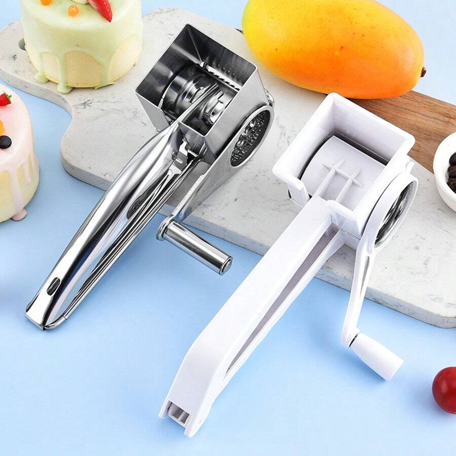 1pc Multi-Functional Stainless Steel Zester Grater, Manual Lemon Zester, Cheese Grater, Ginger Shredder, Kitchen Tool For Vegetables And Garlic - Multicolor - View 1