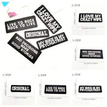 5片黑色字母刺绣贴片，酷炫的修补和装饰贴片，适用于背包，只需熨烫到衣服上即可轻松进行DIY项目 - B-黑色 - 查看 6