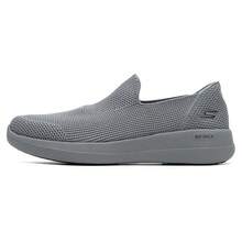 Skechers Zapatillas casuales transpirables de malla con slip-on para hombres, cómodas y duraderas - Gris - Ver 2