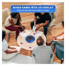 Word Game With LED Display,Fast Paced Fun Family Board Games For Adults And Kids Ages 8 & Up,Interactive Letter Game For Party,Race Against The Timer To Be The Last Player Game - Màu xanh lam - Xem 4