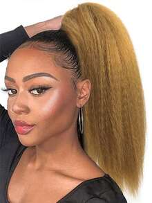12 Inch Women's Clip-On Straight Hair Natural High Ponytail, Imitation Medium Length Ponytail Wig, Suitable For Women's Daily Wear - Multicolor - View 14