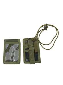 战术证件卡套魔术贴布导游证件套户外旅行笔袋和尼龙挂绳 - 彩色 - 查看 5