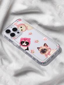 Ốp lưng điện thoại TPU mềm dẻo, chống sốc, chống rơi, in hình mèo đội khăn xếp dễ thương, trong suốt, bảo vệ toàn thân, tương thích với iPhone 13/11/17/17pro/16/14/15/15pro/15 Plus/15 Promax/7plus/8plus/X/Xs Max/Xr/11pro/12pro/13pro/14pro/12mini/13mini/11promax/12promax/13promax/14promax/14plus/17pro Max/17Air/6/6s Plus/7/8/16Pro/16plus/16promax/Se2/17promax và tương thích với Samsung. Galaxy/A54/A14/A12/A13/A15/A32/A33/A24/A52S/S20/S21/S22/S23/S24/S23Plus/S24ultra/S25/A15/A33/A23 - Nhiều màu - Xem 3